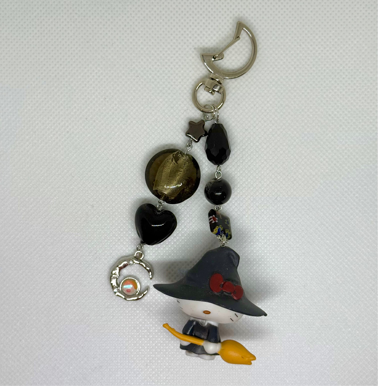 witchy kitty charm