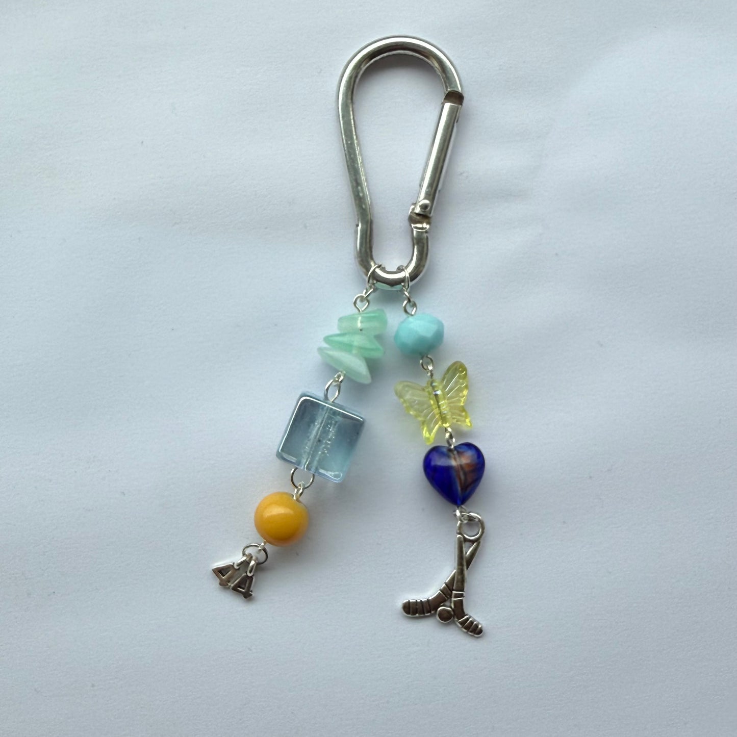off-campus inspired carabiner charm