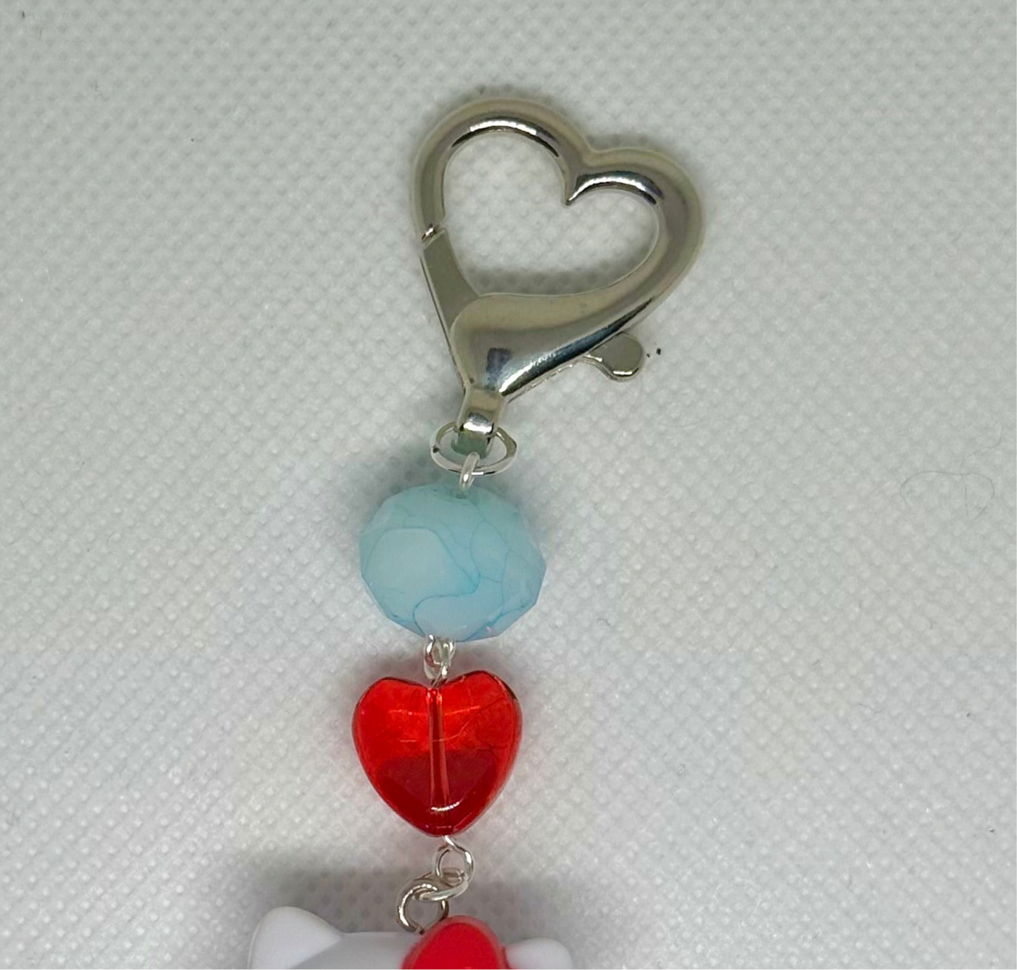 heart kitty mini-charm