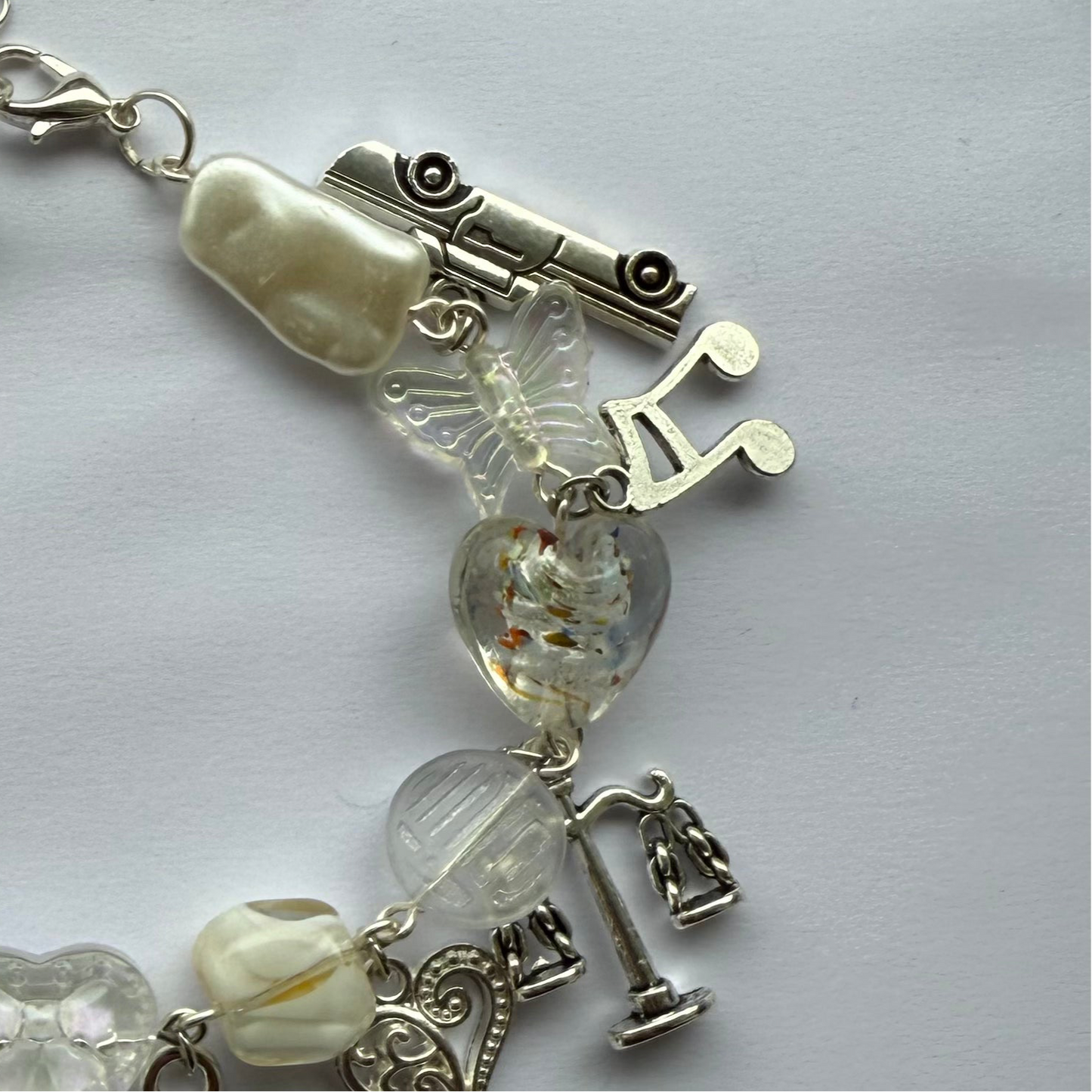 off-campus inspired charm bracelet