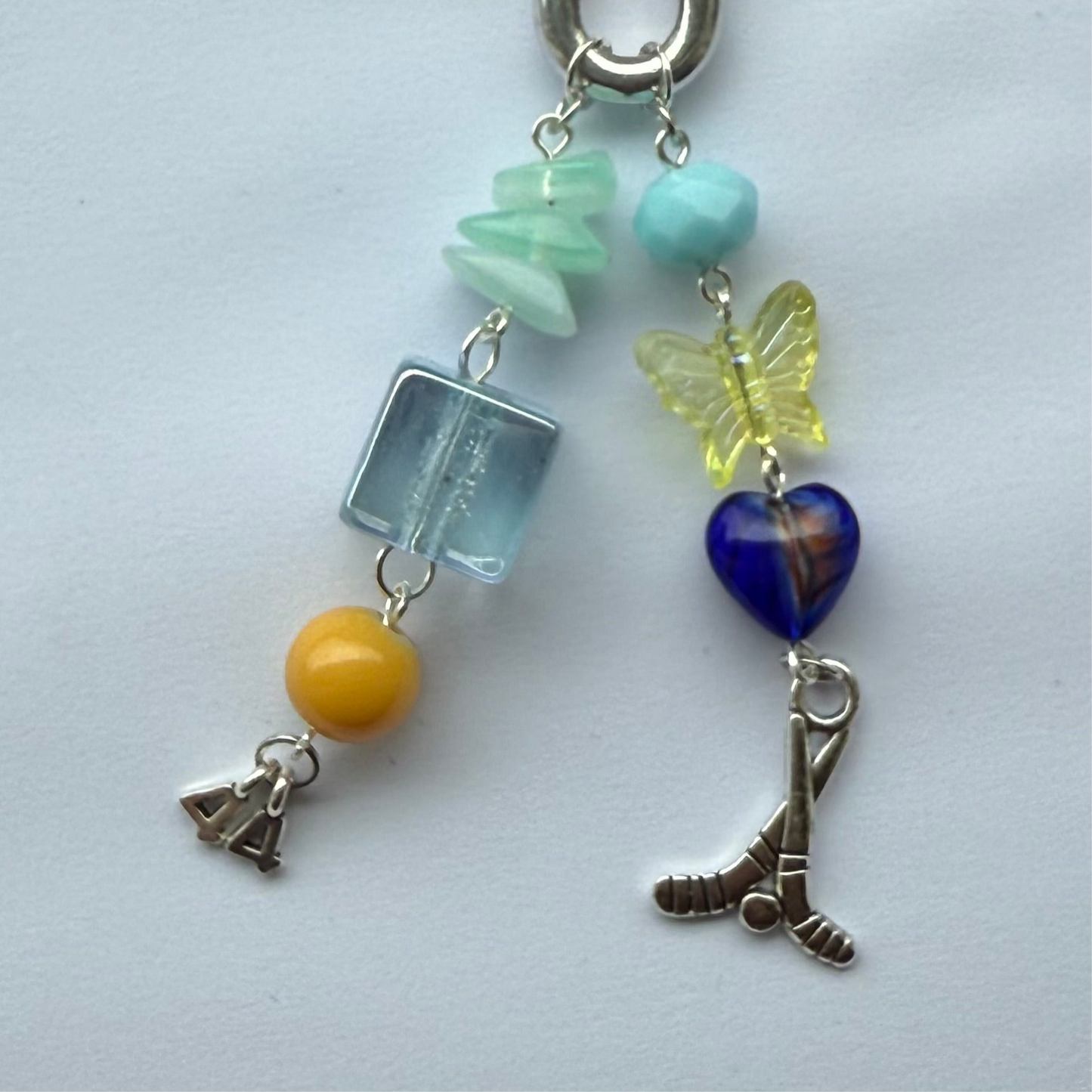 off-campus inspired carabiner charm
