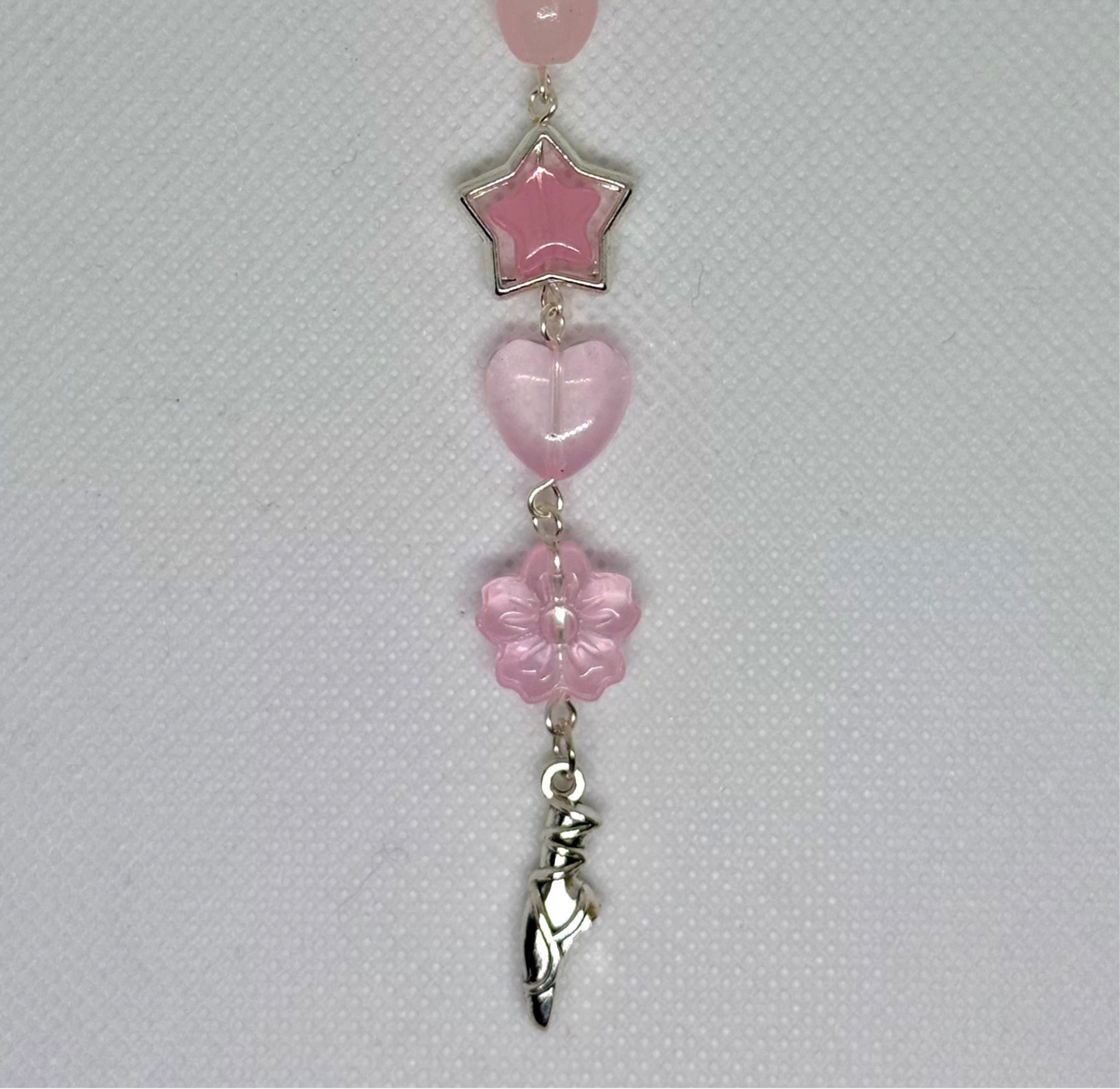 pink ballet charm