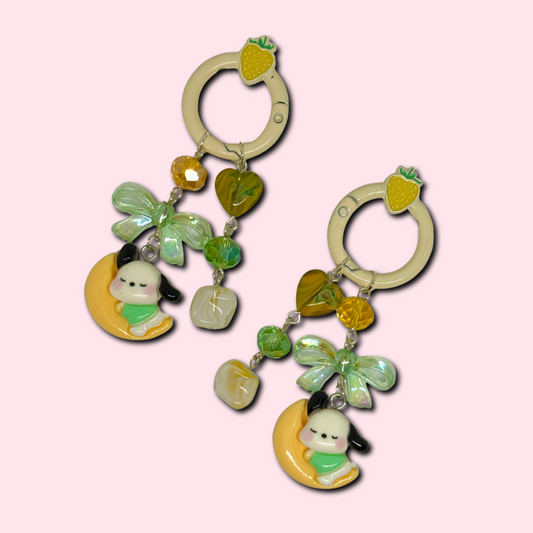 green and yellow pochacco charm