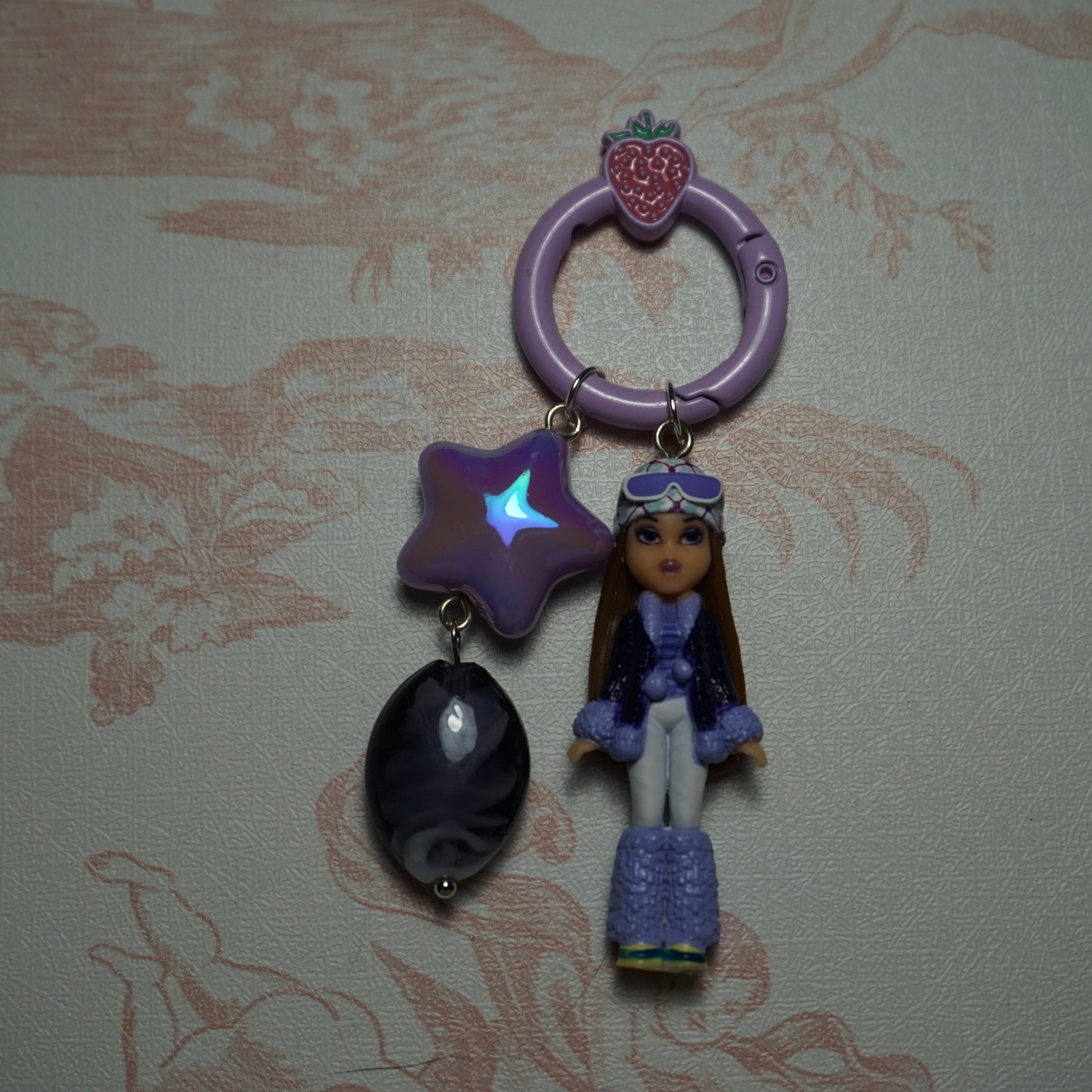bratz purple keychain
