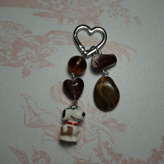 snoopy brown keychain