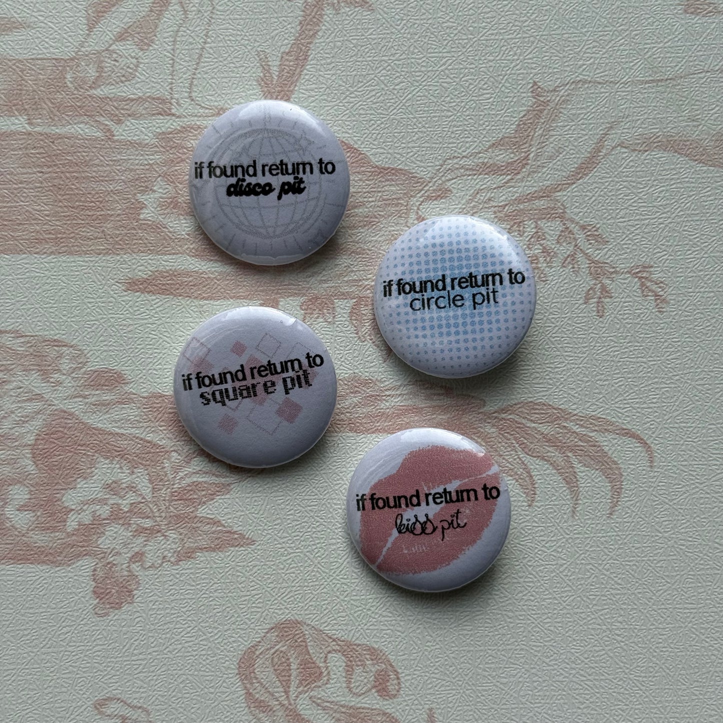 hs “if found…” pins